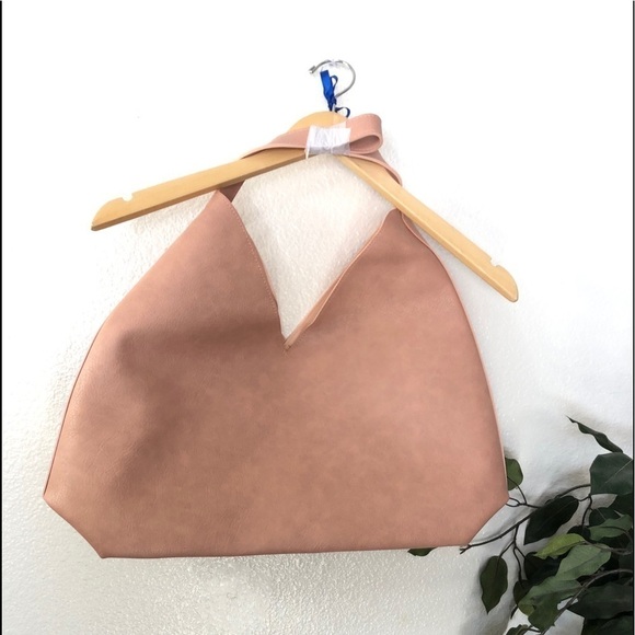 NWT Suede and Faux Leather Pink Ulta Tote - Picture 4 of 5